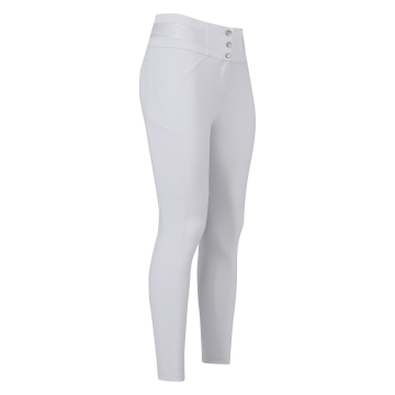 Riding breeches ES-Athletic Luxe FullGrip -  White 