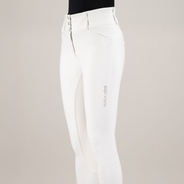 Riding breeches ES-Aurelia Competition GripConnect Full -  White 