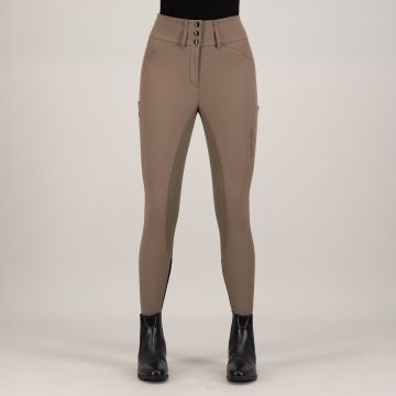 Riding breeches ES-Aurelia Diamond FullGrip -  Chocolate chip