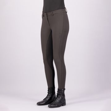 Riding breeches ES-Equitation Queen Diamond FullGrip -  Mocca 