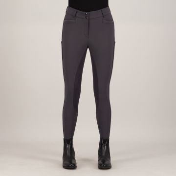 Riding breeches ES-Arielle GripConnect Full -  Magnet Grey