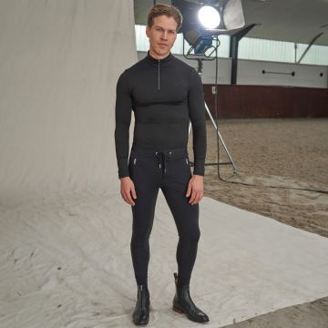 Riding breeches ES-Athleisuremen FullGrip -  Black