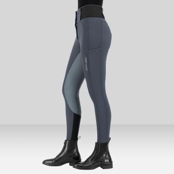 Riding breeches ES-Athletic leanline FullGrip -  Magnet Grey