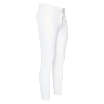 Riding breeches ES-Gabriel Competition GripConnect Knee -  White 