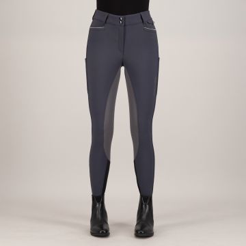 Riding breeches ES-Arielle Snow FullGrip -  Magnet Grey