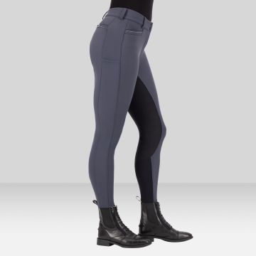 Riding breeches ES-Arielle GripConnect Full -  Magnet Grey