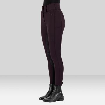 Riding breeches ES-Aurelia Diamond FullGrip -  Black Rose