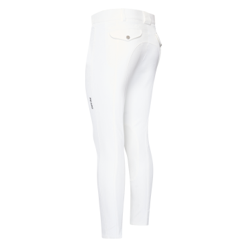 Riding breeches ES-Gabriel Competition GripConnect Knee -  White 