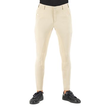 Riding breeches ES-Gabriel Competition GripConnect Full -  Beige