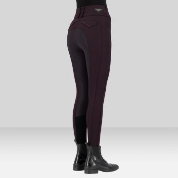 Riding breeches ES-Aurelia Diamond FullGrip -  Black Rose