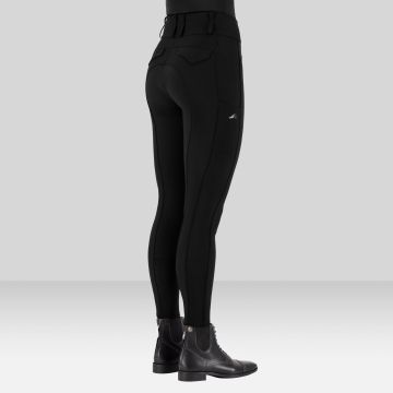 Riding breeches ES-Aurelia Thermaline GripConnect Full -  Black