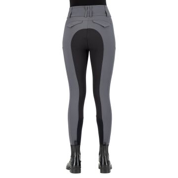 Riding breeches ES-Aurelia GripConnect Full -  Magnet Grey