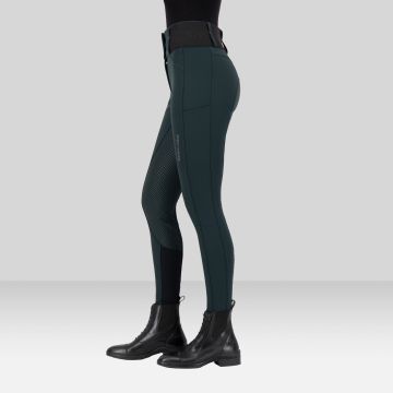 Riding breeches ES-Athletic leanline FullGrip -  Black leaf