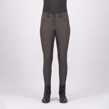 Riding breeches ES-Equitation Queen Diamond FullGrip -  Mocca 