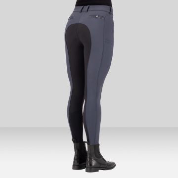 Riding breeches ES-Arielle GripConnect Full -  Magnet Grey