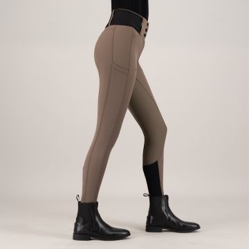Riding breeches ES-Athletic leanline FullGrip -  Chocolate chip
