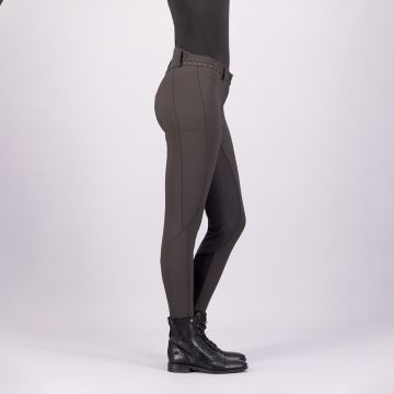 Riding breeches ES-Equitation Queen Diamond FullGrip -  Mocca 