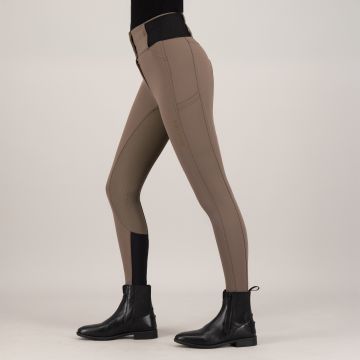 Riding breeches ES-Athletic leanline FullGrip -  Chocolate chip
