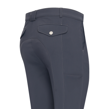 Riding breeches ES-Gabriel GripConnect Knee -  Magnet Grey