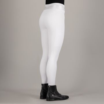 Riding breeches ES-Athletic Luxe FullGrip -  White 
