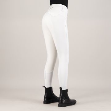 Riding breeches ES-Aurelia Competition GripConnect Full -  White 