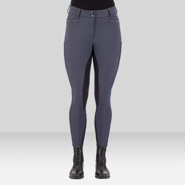 Riding breeches ES-Arielle GripConnect Full -  Magnet Grey